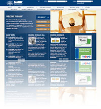 A Snapshot of National Association of Home Builders (NAHB) Website